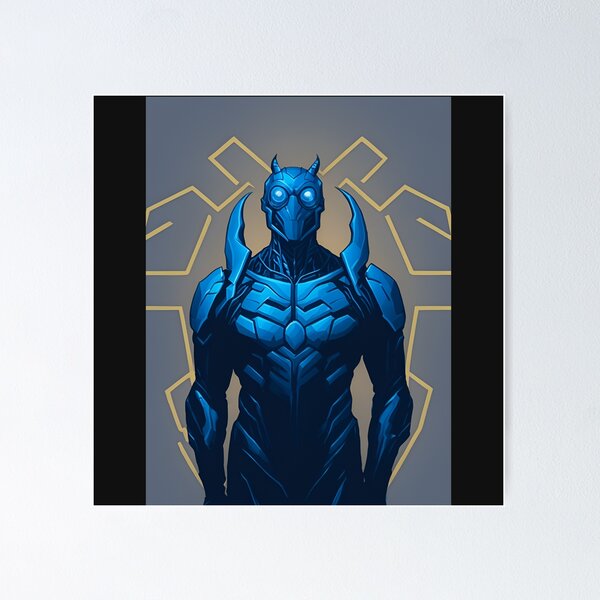 Dan Garrett wall art, Blue Beetle canvas, Superhero wall decor, Comics print, Superhero wall art, 2024 Home Office decor, Gift for Man, Fun Art