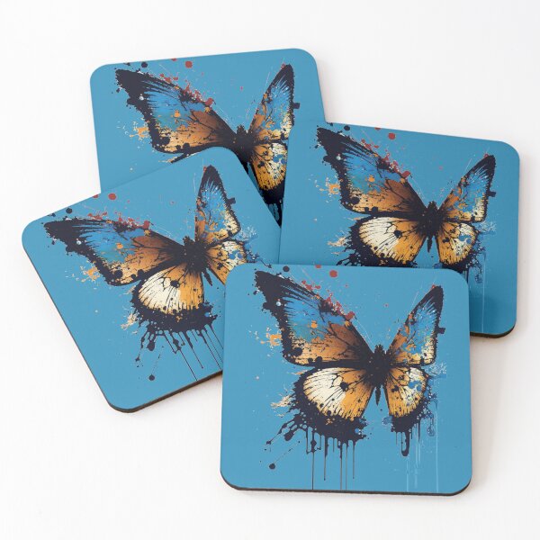 Item preview, Paint splatter butterfly- pop art designed and sold by Artxplor.
