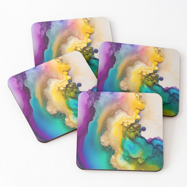 Artikelvorschau, Multicolour abstract alcohol ink fluid art entworfen und verkauft von BilgePaksoylu.