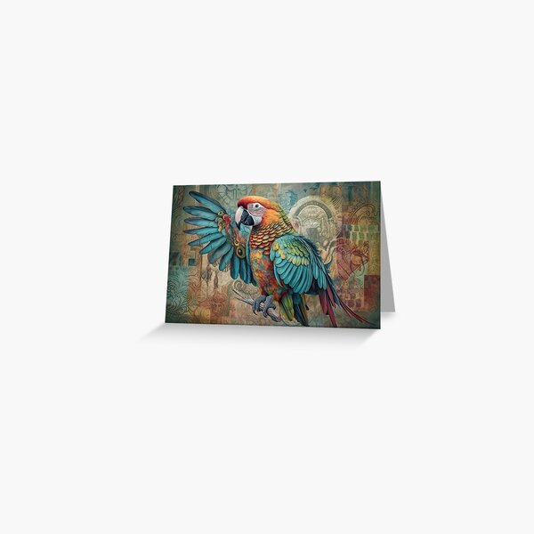 Parrot. Sacred Animals. Artwork #20 Greeting Card