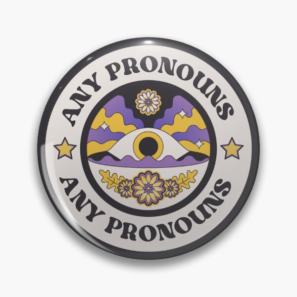Item preview, Any Pronouns Non-binary Trans LGBTQ Pride Any Pronouns designed and sold by Furia LGBTQ+ Accessories.