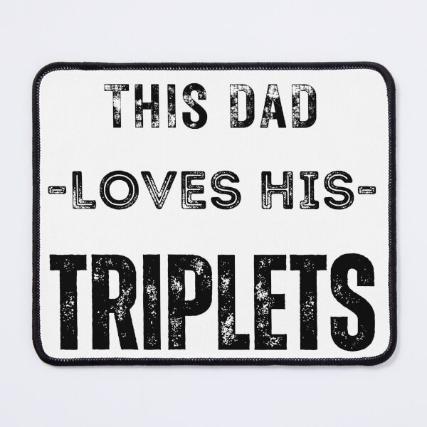 Item preview, This Dad Loves His Triplets Sticker designed and sold by Dunbi1010.