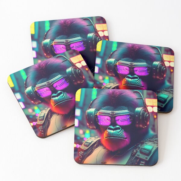 Item preview, Cyberpunk styke gorilla digital art designed and sold by Meyda59.
