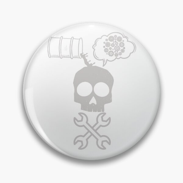 Item preview, Thinking mechanical gray skull artwork designed and sold by Szafone.