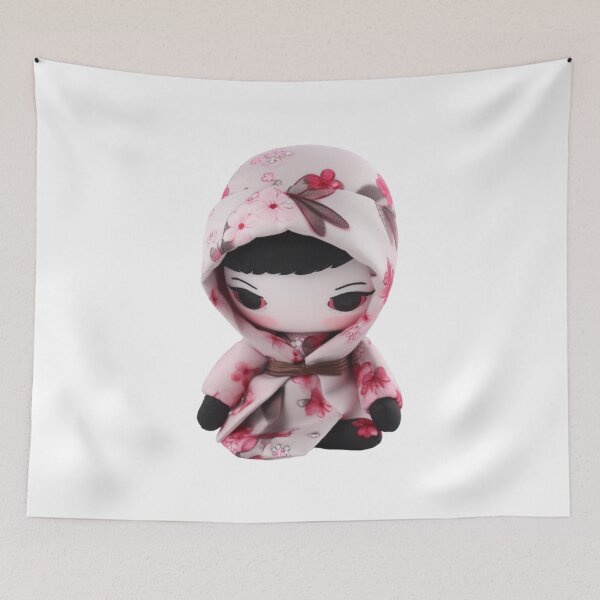 Item preview, Eloquent Chibi Ninja Doll - Japanese Sakura  designed and sold by TVBArchive.