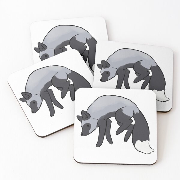 Item preview, Cute silver fox illustration  designed and sold by Yarafantasyart.