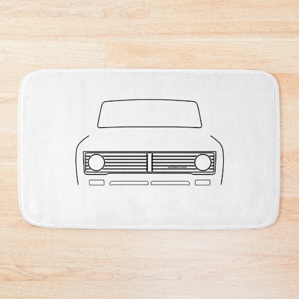 Item preview, International Harvester IH Wagonmaster classic 1970s truck black outline designed and sold by soitwouldseem.