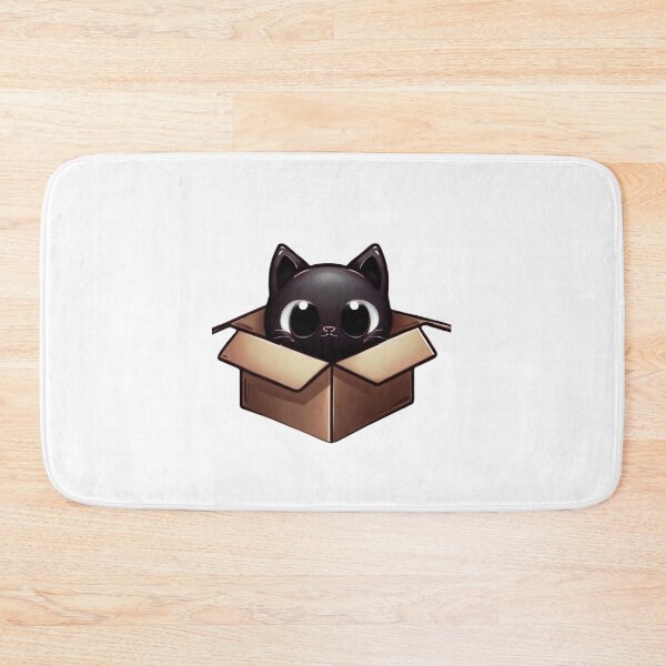 Item preview, Cute Cat In Cardboard Box designed and sold by KawaiiPixelArt.
