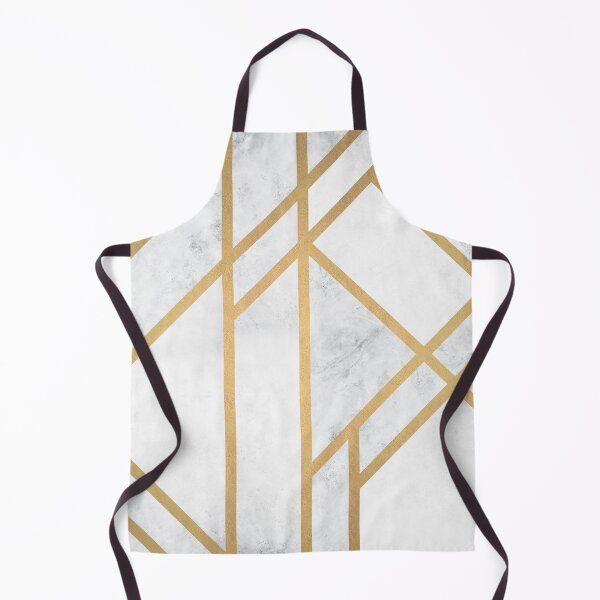 Item preview, White Marble Art Deco Luxe Mosaic designed and sold by AmbienceArt.