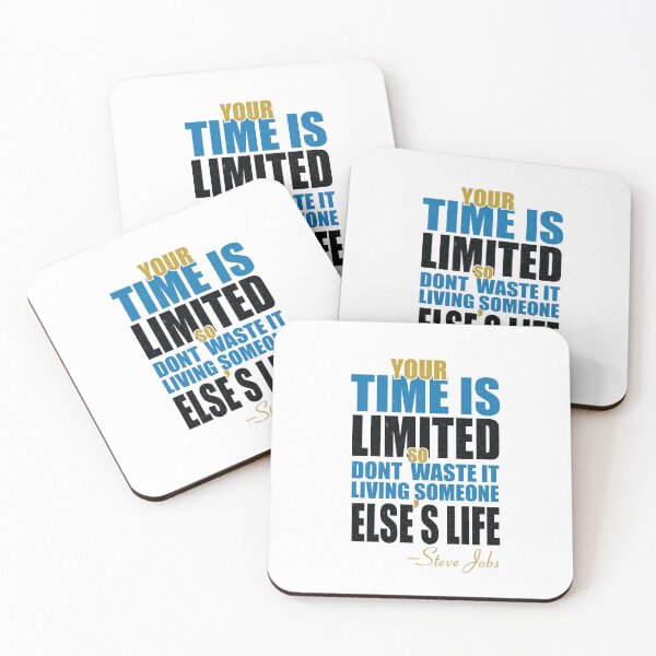 Item preview, Time is limited Steve Jobs Famous quote designed and sold by ZengoClub.