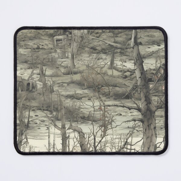Item preview, Abandoned horror forest, desolate landscape designed and sold by ArtisticKevin.