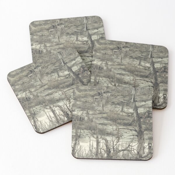 Item preview, Abandoned horror forest, desolate landscape designed and sold by ArtisticKevin.