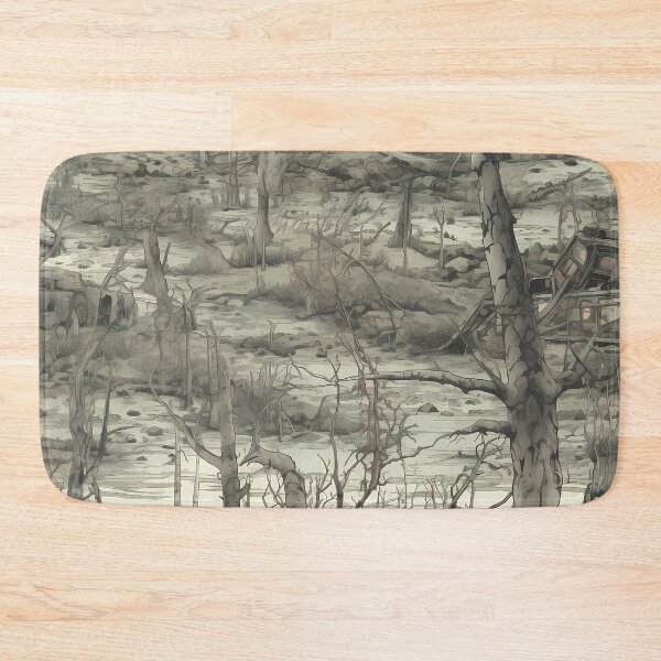 Item preview, Abandoned horror forest, desolate landscape designed and sold by ArtisticKevin.