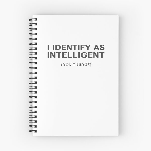 Item preview, I Identify As Intelligent (Don't Judge) designed and sold by boyercollection.