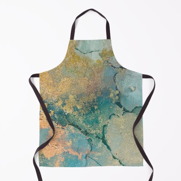 Item preview, Liquid Gold and Viridian Art Design designed and sold by Jenie Yolland.