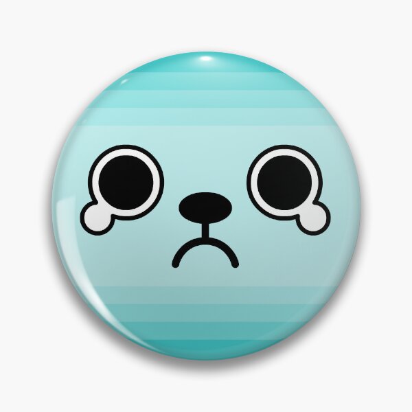 Item preview, Funny face 4 (cyan) designed and sold by SugarLars.