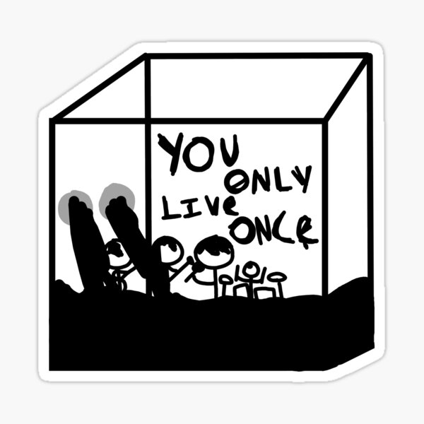 The Strokes- You Only Live Once Inspired Design Sticker for Sale by  BlockGameing
