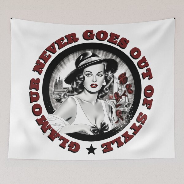 Item preview, Hollywood Glamour vintage retro  designed and sold by DigitalArt BoutiqueRS.