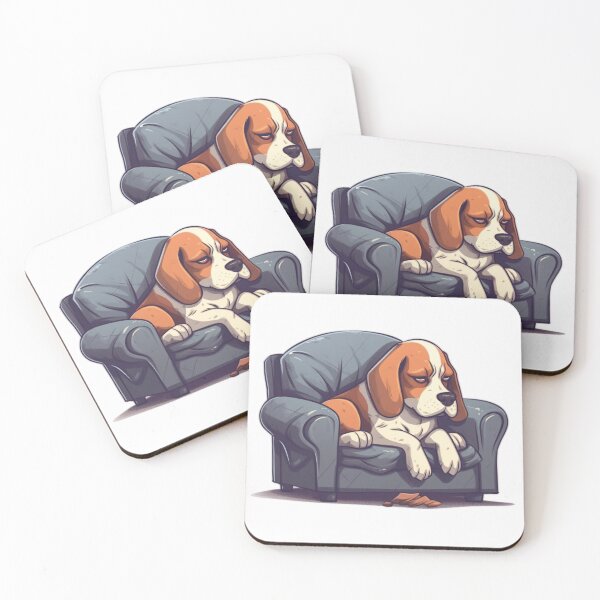 Item preview, Tired Beagle on a sofa designed and sold by Digital-Space.