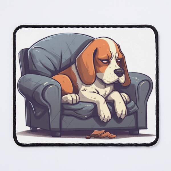Item preview, Tired Beagle on a sofa designed and sold by Digital-Space.