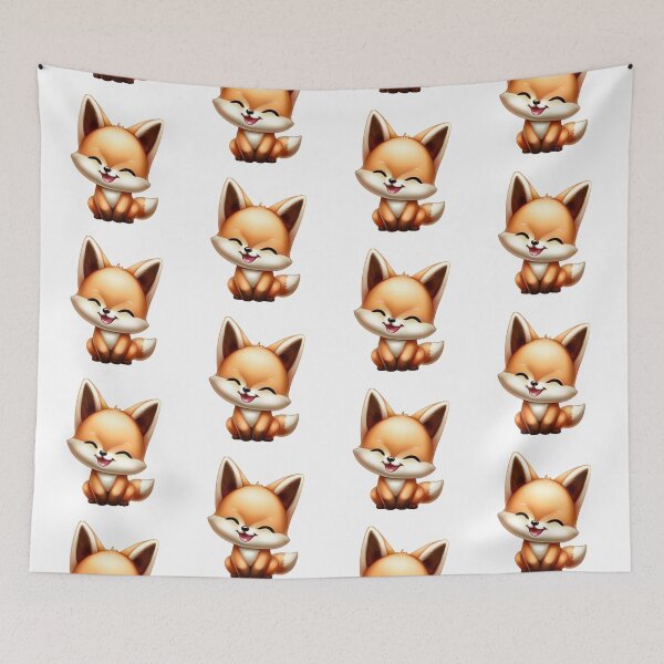Item preview, Cue Smiling Fox designed and sold by KawaiiPixelArt.