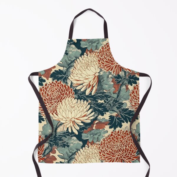 Item preview, Chrysanthemum print, wood block inspired designed and sold by cult-andromeda.