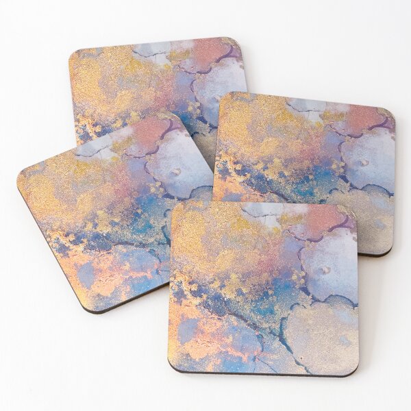 Item preview, Bright Gold Glory in Alcohol Liquid Art  designed and sold by Jenie Yolland.