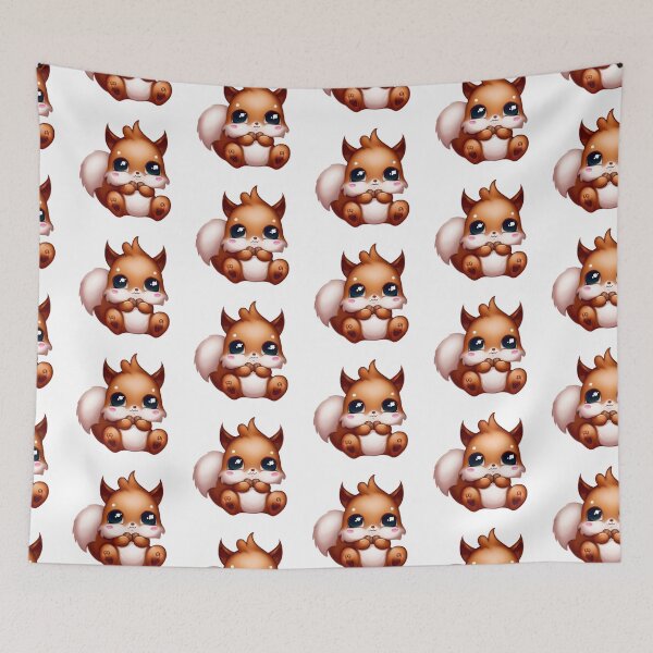 Item preview, Cute Squirrel with Nuts designed and sold by KawaiiPixelArt.