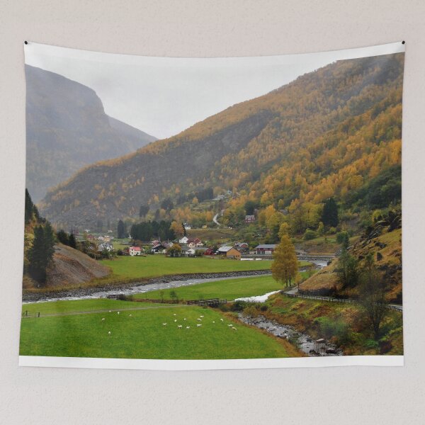 Item preview, Flamsdalen Valley Flam Norway Scandinavia designed and sold by AndyEvansPhotos.