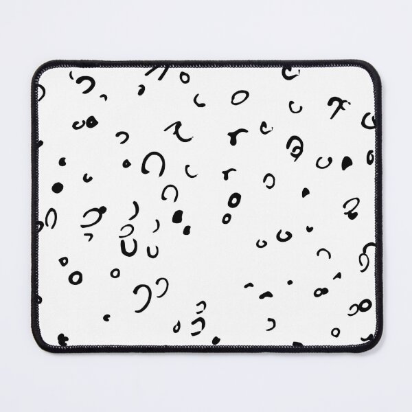 Item preview, A black and white pattern of randomly drawn shapes. designed and sold by Pixel Fin.