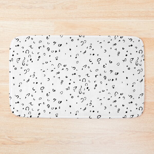 Item preview, A black and white pattern of randomly drawn shapes. designed and sold by Pixel Fin.
