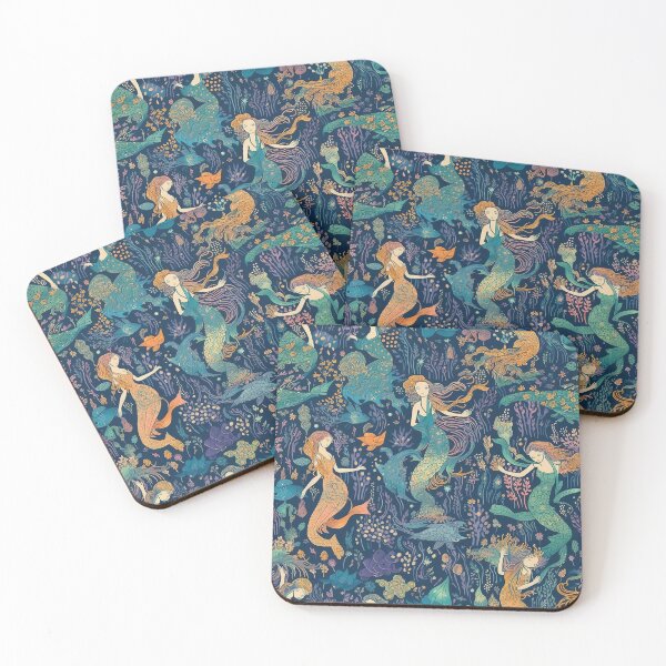 Item preview, Mermaid Lover Siren Underwater Fantasy Art Pattern 03 designed and sold by todayisteeday.