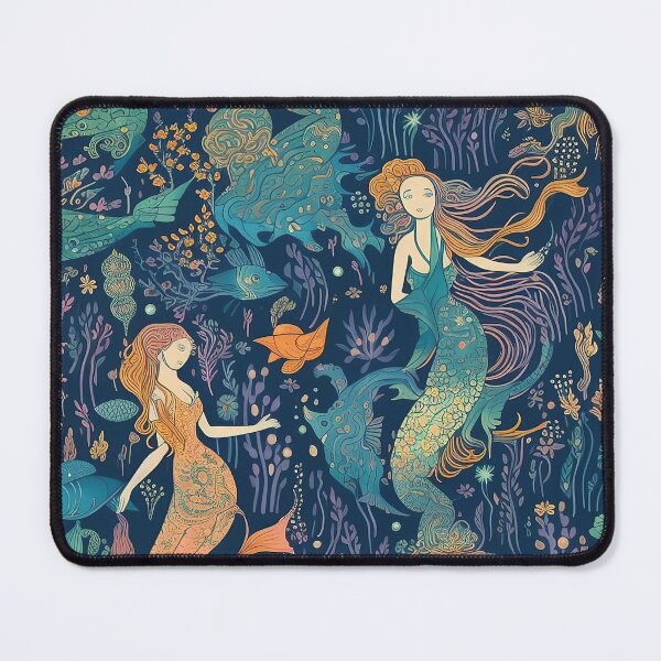 Item preview, Mermaid Lover Siren Underwater Fantasy Art Pattern 03 designed and sold by todayisteeday.