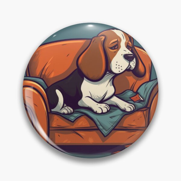 Item preview, Tired dog on sofa designed and sold by Digital-Space.
