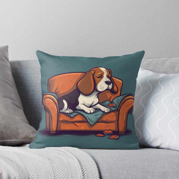 Item preview, Tired dog on sofa designed and sold by Digital-Space.