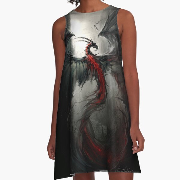 Møat-Tarvaa - © Art by Élian Black'Mor A-Line Dress