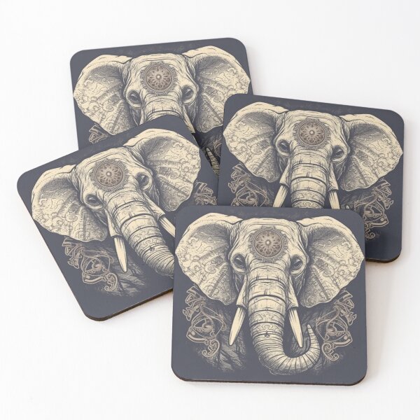 Item preview, Black and white Elephant designed and sold by Digital-Space.