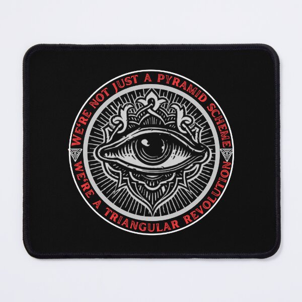 Item preview, Illuminati Club Funny- We're Not Just a Pyramid Scheme  designed and sold by artfartzzz.