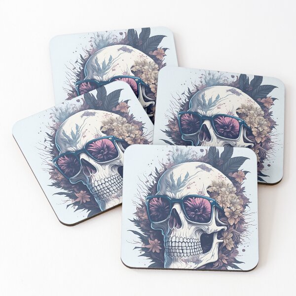 Item preview, Vintage Skull in flowers designed and sold by IuriiVlasenko.