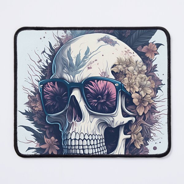 Item preview, Vintage Skull in flowers designed and sold by IuriiVlasenko.