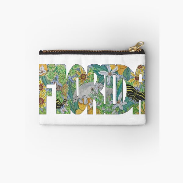 Item preview, FLORIDA Watercolor Floral Silhouette  designed and sold by Sproutopia-Art.