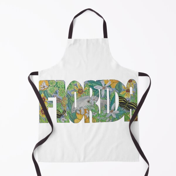 Item preview, FLORIDA Watercolor Floral Silhouette designed and sold by Sproutopia-Art.