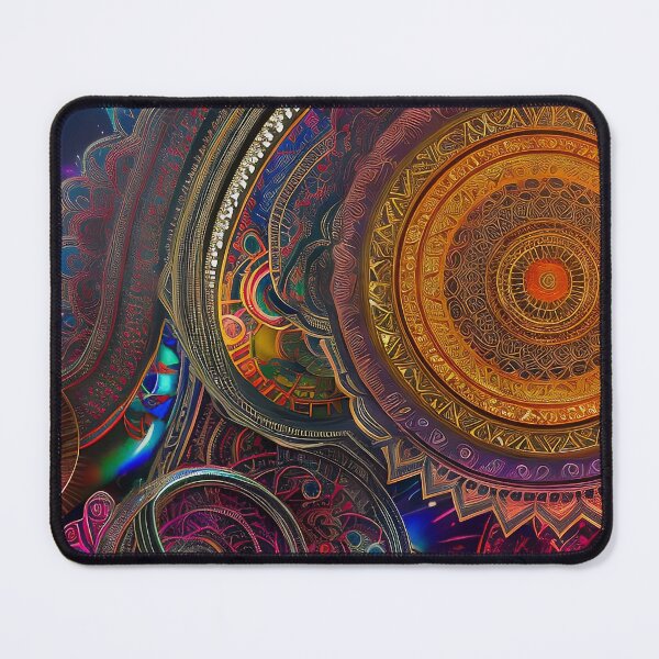 Item preview, rainbow color pattern with mandalas designed and sold by basitcv.