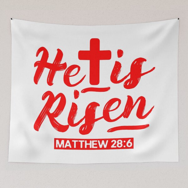 Aperçu de l'œuvre Matthew 28:6 He is Risen créée et vendue par plushism.