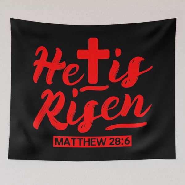 Aperçu de l'œuvre Matthew 28:6 He is Risen créée et vendue par plushism.