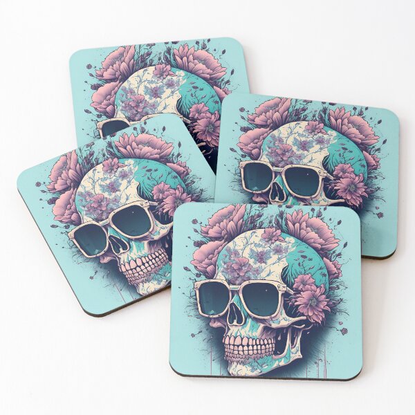 Item preview, Vintage Skull in flowers designed and sold by IuriiVlasenko.