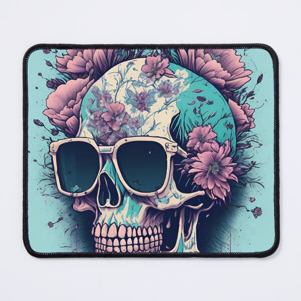 Item preview, Vintage Skull in flowers designed and sold by IuriiVlasenko.