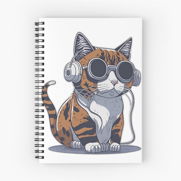 Item preview, Cat listening to music designed and sold by Dagrell.