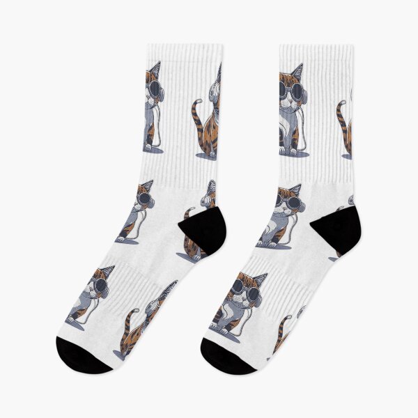 Item preview, Cat listening to music designed and sold by Dagrell.