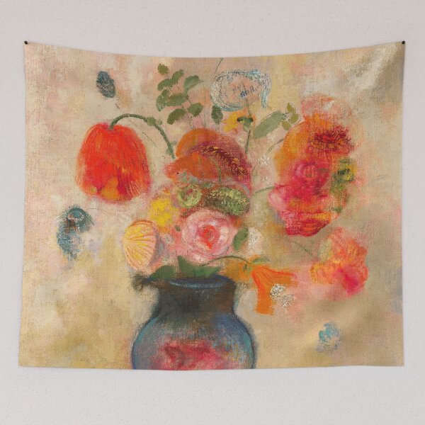 Item preview, Large Vase with Flowers (1912) by Odilon Redon designed and sold by BossyCatHome.